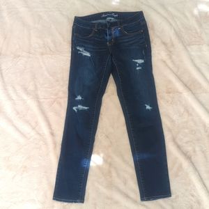 AEO Distressed Skinny Jeggings